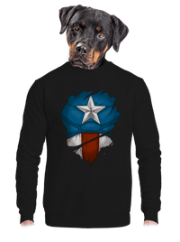 unisex mikina bez kapuce