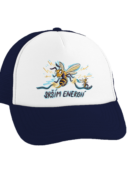 Srším energií kšiltovka truckerka French Navy cap