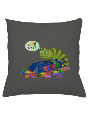 Zmatený chameleon polštář Gray Pol