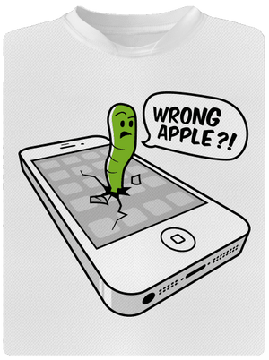 Wrong Apple dětské sportovní tričko White