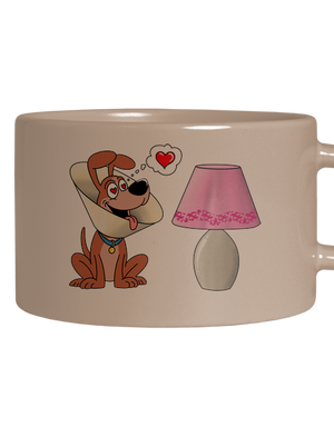 Zamilovaný pes hrnek makronka Brown Macaron