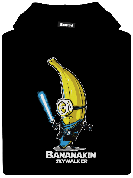 Bananakin Skywalker dětská mikina klokanka Black
