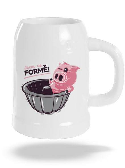 Ve formě půllitr White