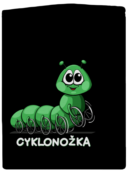 Cyklonožka dámská mikina na zip Black