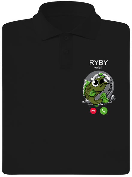 Ryby volají pánská polokošile Black