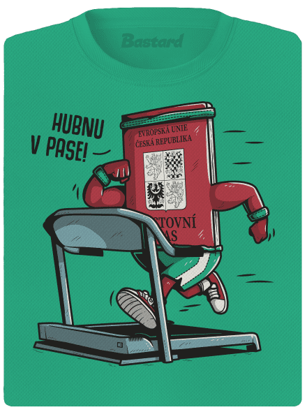 Hubnu v pase dámské sportovní tričko Mint Mal