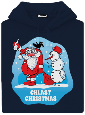 Chlast Christmas pánská mikina klokanka Navy