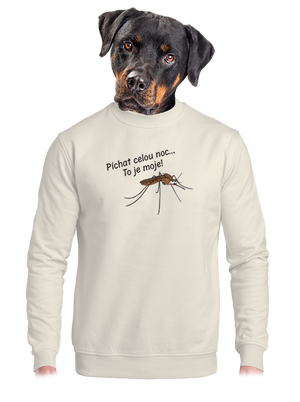 unisex mikina bez kapuce