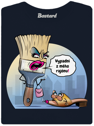 V cizím rajónu dámské tričko premium Navy Mal