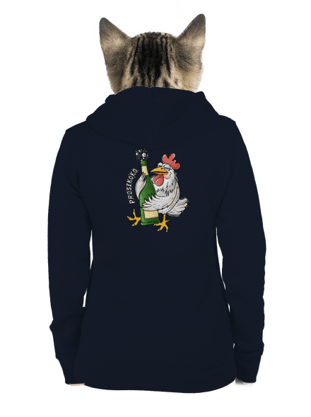 Prosekoko dámská mikina na zip Navy Mal