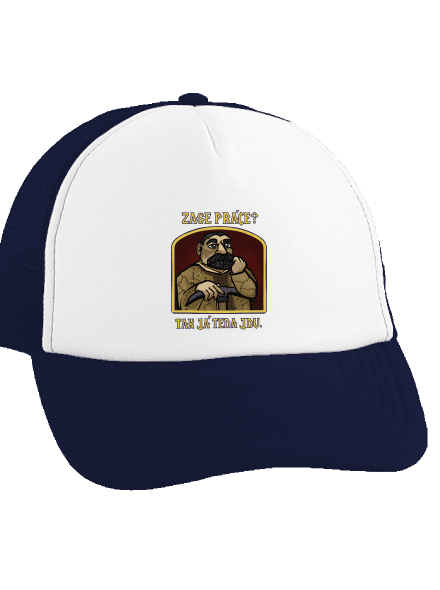 Zase práce? kšiltovka truckerka French Navy cap