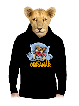 Můj obranář dětská mikina klokanka Black