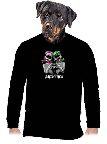 Besties pánské dlouhý rukáv Black