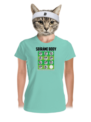 Sbíráme body - fotbal dámské sportovní tričko Mint Mal