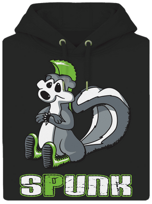 Spunk unisex mikina premium Dark Black