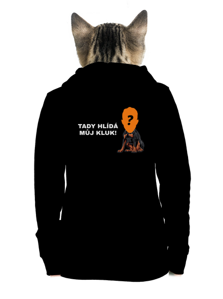 Tady hlídám já dámská mikina na zip Black