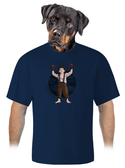 Rocky Bilboa unisex tričko oversized Midnight Blue