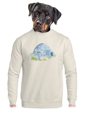 unisex mikina bez kapuce