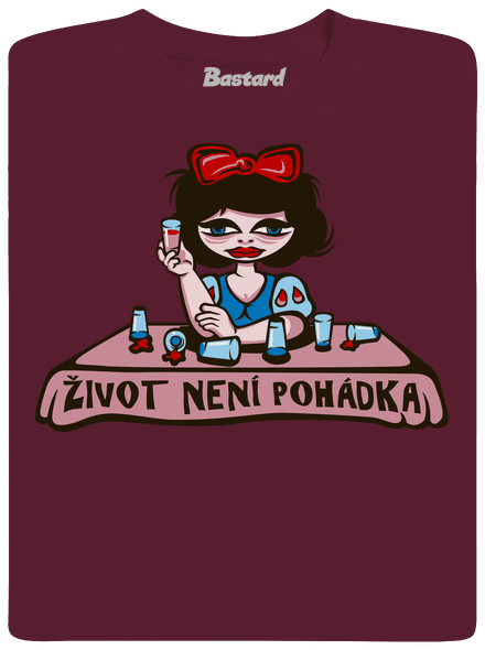 Sněhurka dětské tričko Burgundy