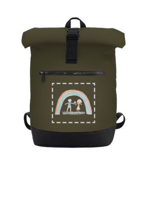 Dětské kresby - nahraj vlastní batoh Military Green