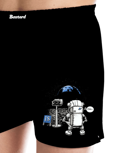 Kosmonaut pánské trenky Black