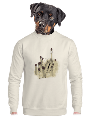 unisex mikina bez kapuce