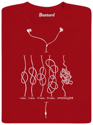 Škola uzlování pánské tričko Red