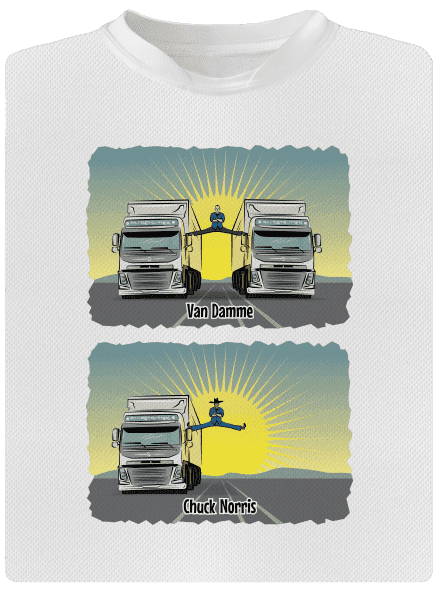 Chuck & Truck dětské sportovní tričko White