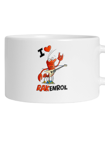 Rakenrol hrnek makronka White