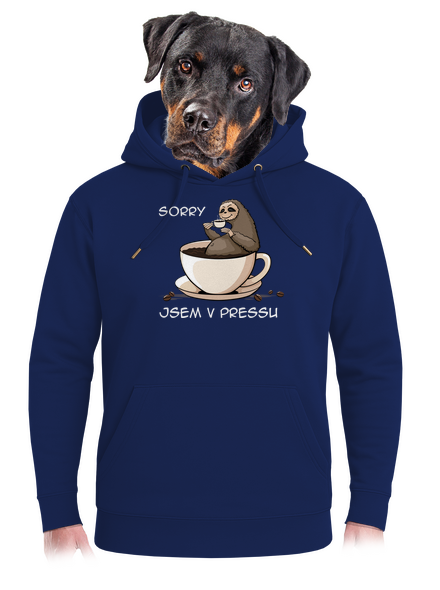 V pressu unisex mikina premium Navy