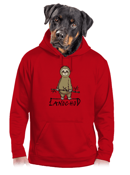 Lanochod pánská mikina klokanka Red