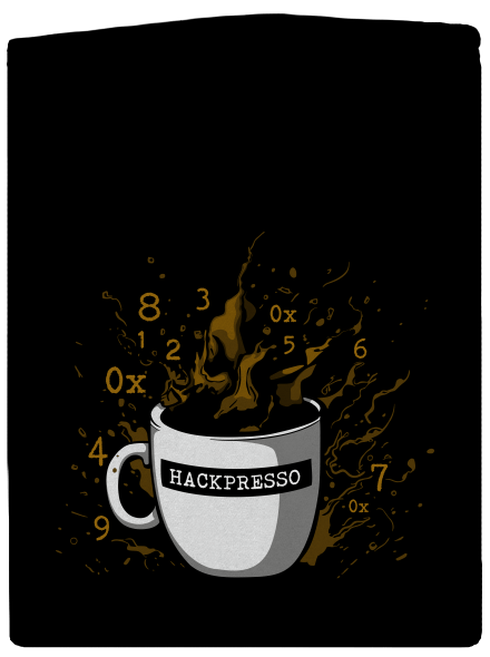 Hackpresso  pánská mikina na zip Black