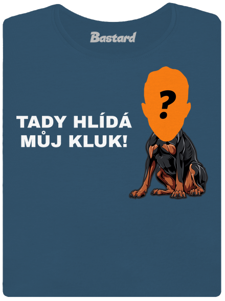 Tady hlídám já dámské tričko premium Petrol Blue