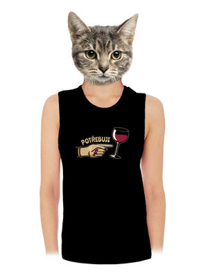 Rodinné potřeby dámské tílko volné Black