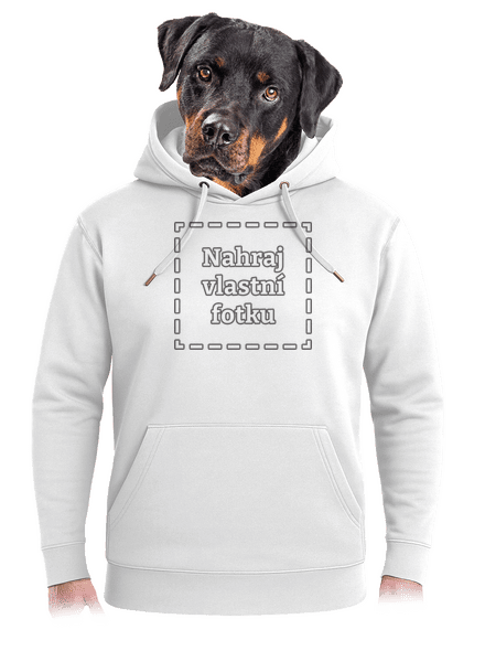 Vlastní potisk unisex mikina premium Snowwhite