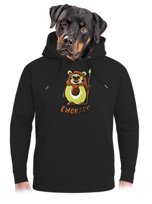 Ewokado unisex mikina premium Dark Black