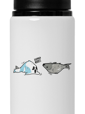 Leklá ryba lahev na vodu White