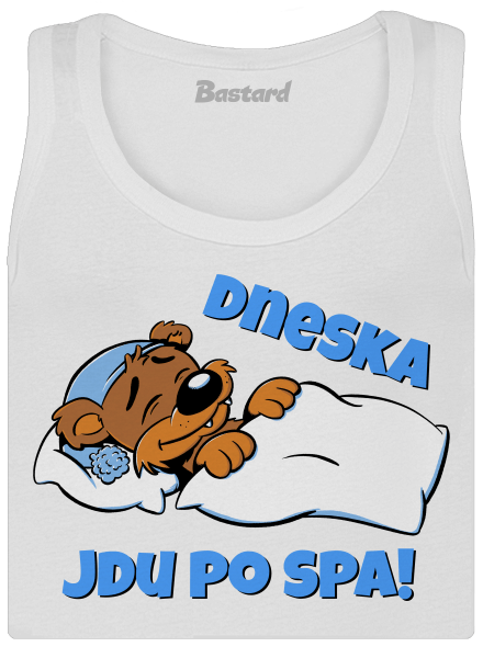 Dneska jdu po spa dámské tílko klasické White
