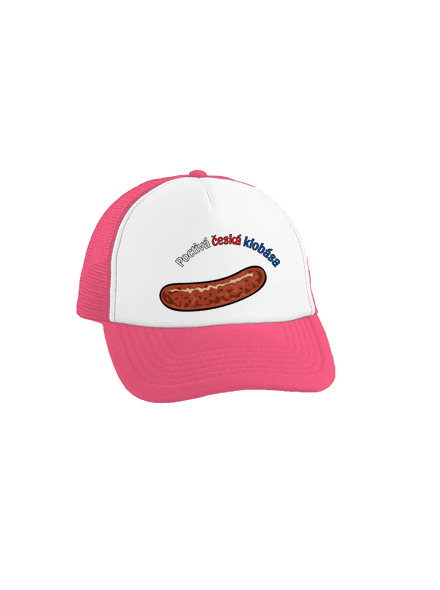 Poctivá buchta a klobása kšiltovka truckerka Fluorescent Pink cap