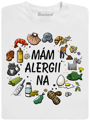 Mám alergii na... + fix pánské dlouhý rukáv White