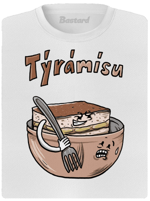 Týrámísu dámské sportovní tričko White