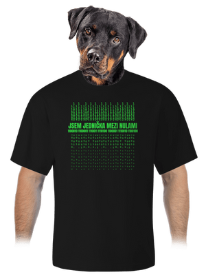 Jednička mezi nulami unisex tričko oversized Black