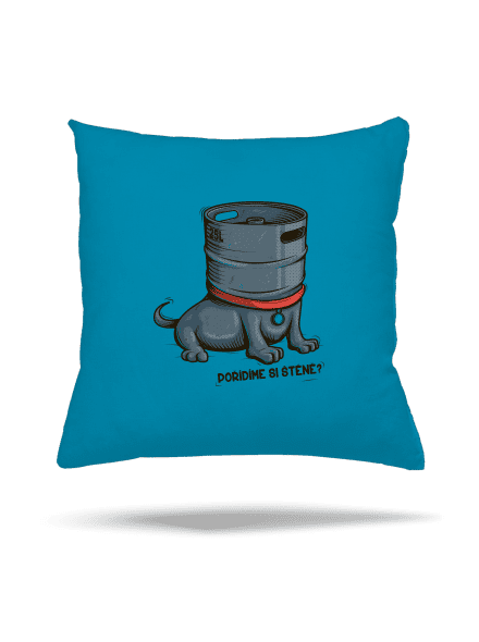 Štěně polštář Blue Turquoise