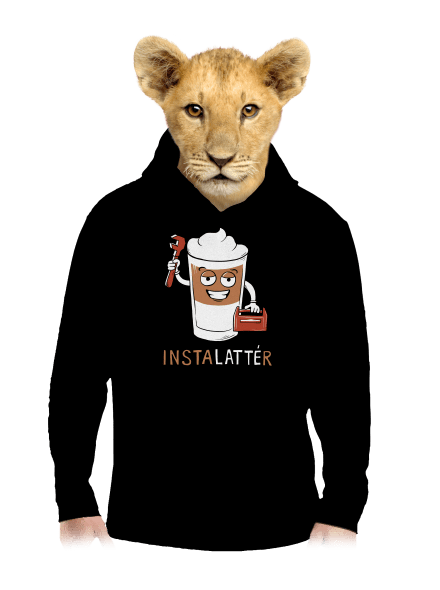 Instalattér dětská mikina klokanka Black