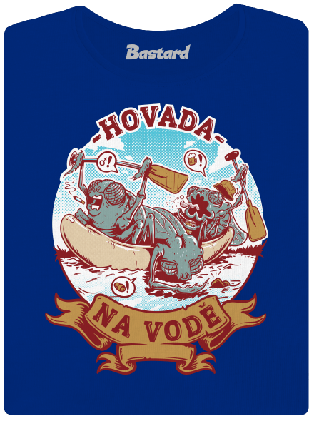 Hovada na vodě dámské tričko s lemem Royal Blue Mal