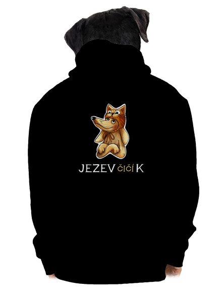 Jezevčičík pánská mikina na zip Black