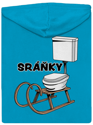 Sráňky dámská mikina na zip Blue Atol