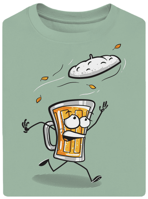 Čepice unisex tričko oversized Sage