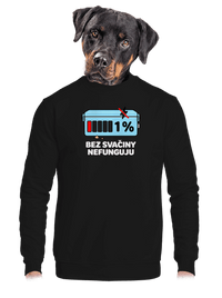 unisex mikina bez kapuce