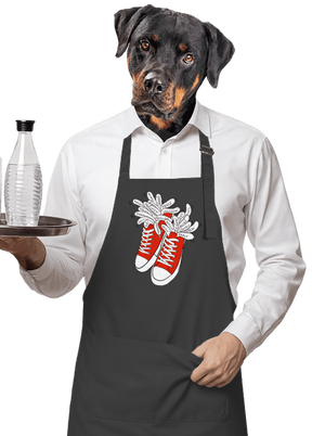 Plný kecky zástěra Dark Grey